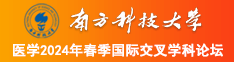 嗯嗯额啊啊白虎欧美南方科技大学医学2024年春季国际交叉学科论坛